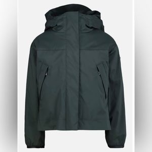 NWT Moncler Bernadine Hooded Jacket sz 14Y girls - GREEN SHELL JACKET ONLY